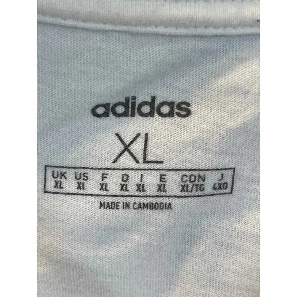 Adidas Camouflage Box Sport Inspired T-Shirt White/Grey Camo Men's XL BNWT